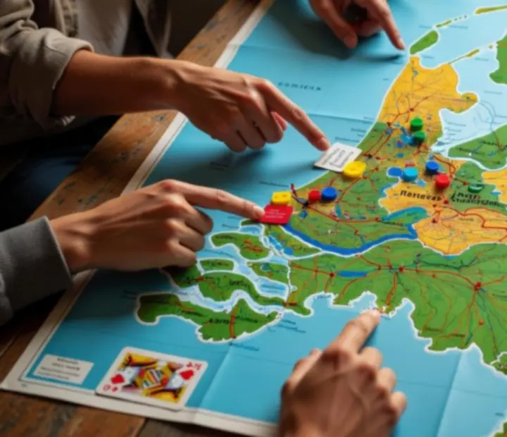 Nederlandse kaart met gemarkeerde regio's voor poker en entertainment evenementen
