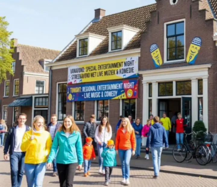 Overzicht van verschillende Nederlandse regio's met diverse entertainment venues