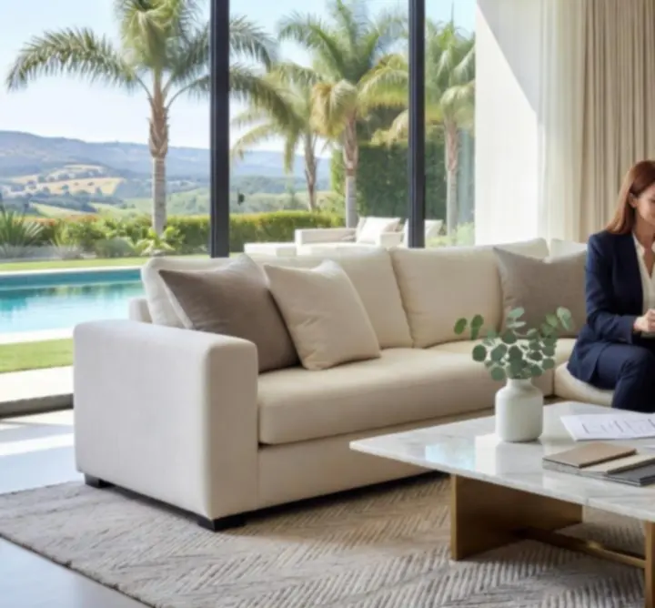 Ecolife Turk danışmanı ile villa sahibi arasında gerçekleştirilen profesyonel başlangıç danışmanlığı görüşmesi